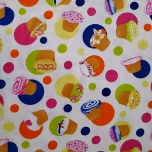 Y2k Cupcake Cotton Snuggle Flannel BTY 2000s kidcore Kawaii pastel goth sweets